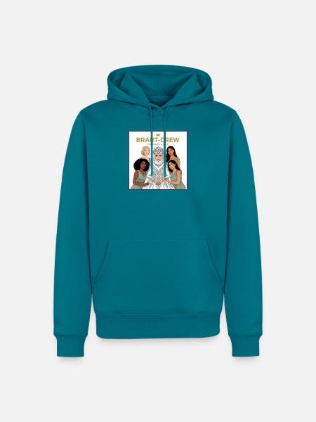 Braut-Crew Für Immer & Ewig - Männer Premium Bio Hoodie - Petrol