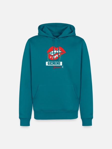 Sternzeichen Zwilling - Männer Premium Bio Hoodie - Petrol