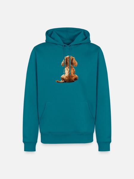 Cocker Spaniel - Männer Premium Bio Hoodie - Petrol