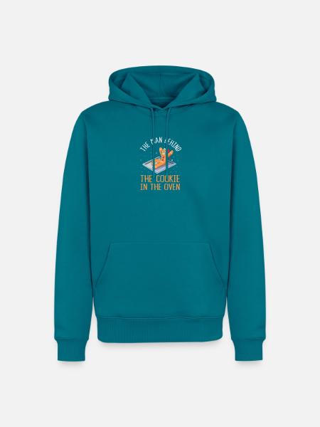 Werdende Väter Werdender Papa - Männer Premium Bio Hoodie - Petrol