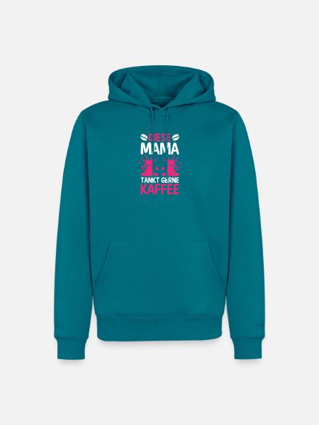 Kaffee Kaffeeliebhaber Mutter Mama - Männer Premium Bio Hoodie - Petrol