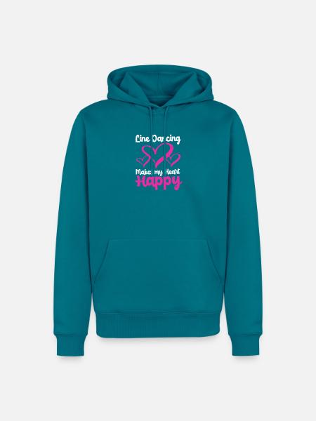 Linedance - Männer Premium Bio Hoodie - Petrol