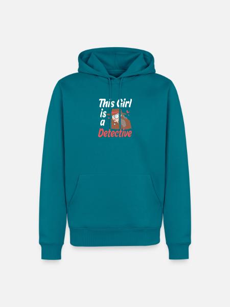 Detektiv - Männer Premium Bio Hoodie - Petrol