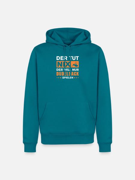 Dudelsackspieler Dudelsack Männer Geschenk - Männer Premium Bio Hoodie - Petrol