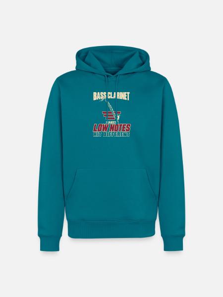 Klarinettist Bassklarinette Musiker Band Geschenk - Männer Premium Bio Hoodie - Petrol