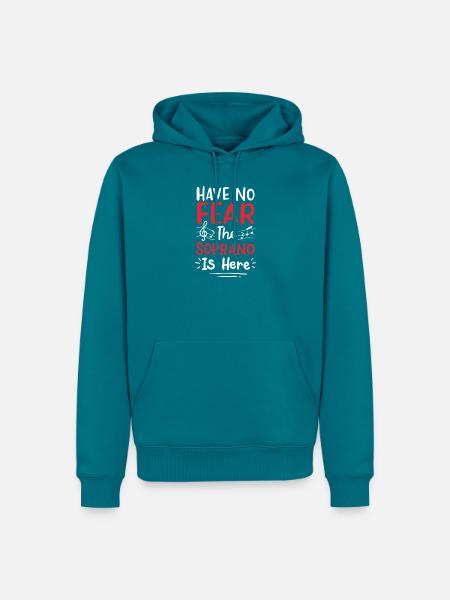 Musiklehrer Sopran Spruch - Männer Premium Bio Hoodie - Petrol