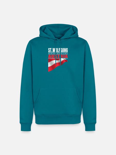 St. Wolfgang - Männer Premium Bio Hoodie - Petrol
