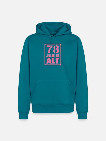 Jahr 78 - Männer Premium Bio Hoodie - Petrol
