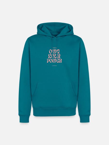 Own your Power - Männer Premium Bio Hoodie - Petrol