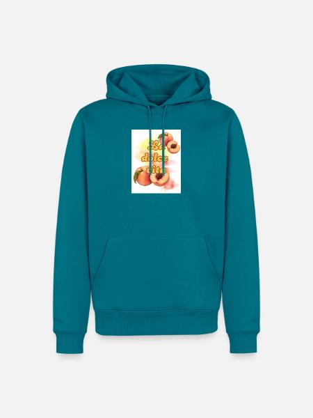 La Dolce Vita Pfirsiche - Männer Premium Bio Hoodie - Petrol