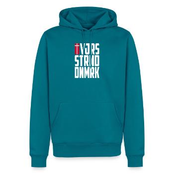 Vejers Strand Dänemark - Männer Premium Bio Hoodie - Petrol - Vorne