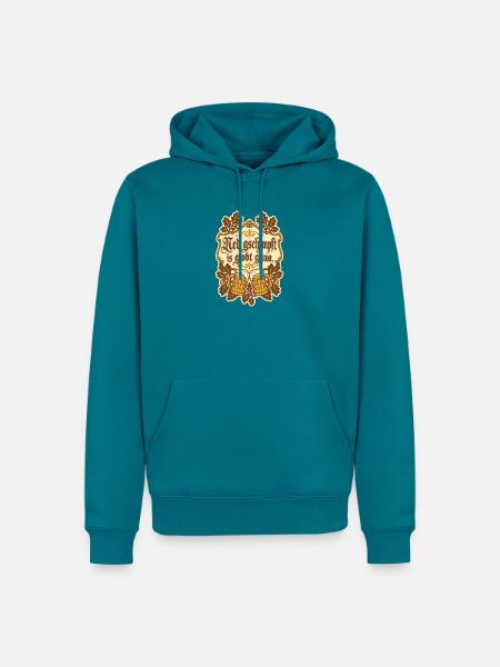 Ned gschimpft is globt gnua - Männer Premium Bio Hoodie - Petrol