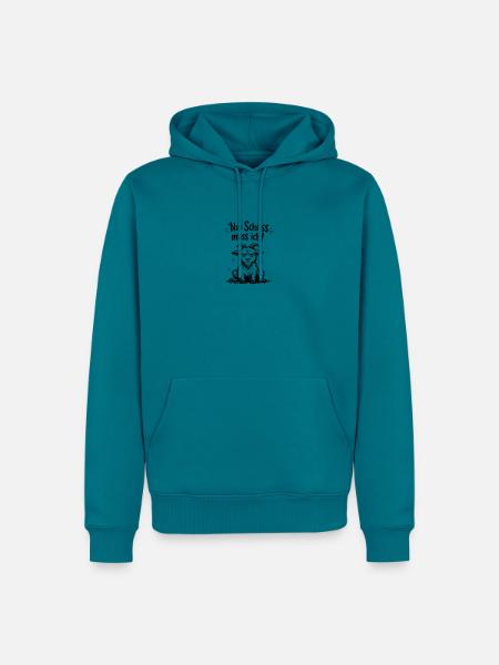 Nen Scheiss muss ich Ziege - Männer Premium Bio Hoodie - Petrol