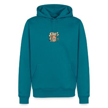 Skill in Every Line Craft Tools - Männer Premium Bio Hoodie - Petrol - Vorne