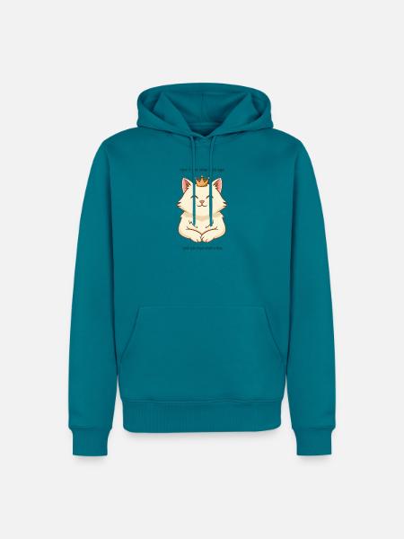 Kitty Queen: Younger every day! - Männer Premium Bio Hoodie - Petrol