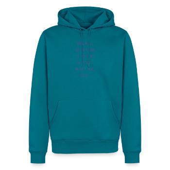 Pink Erfolg - Männer Premium Bio Hoodie - Petrol - Vorne