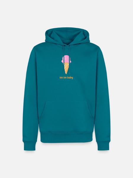 Eis eis baby - Männer Premium Bio Hoodie - Petrol