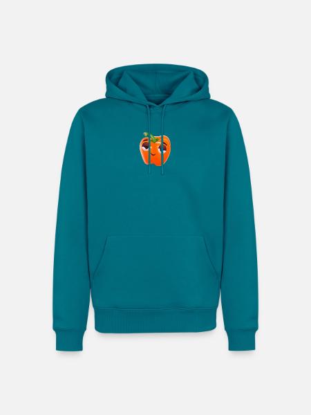 Pepperoni Schlafmütze Morgenmuffel | Comicstyle - Männer Premium Bio Hoodie - Petrol