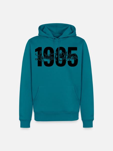 Limited edition 1985 - Männer Premium Bio Hoodie - Petrol