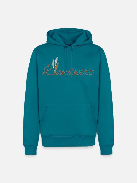 Landwirt - Farben veränderbar - Männer Premium Bio Hoodie - Petrol