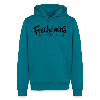 Frechdachs - Männer Premium Bio Hoodie - Petrol - Vorne