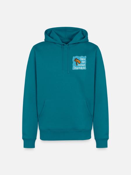 GIRAFFE PROJEKT AUFGABEN - Männer Premium Bio Hoodie - Petrol