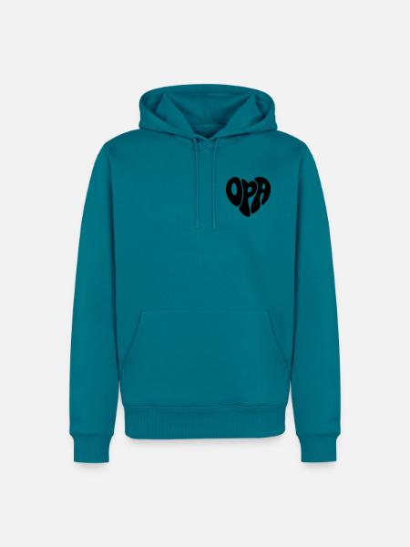 Opa - Männer Premium Bio Hoodie - Petrol