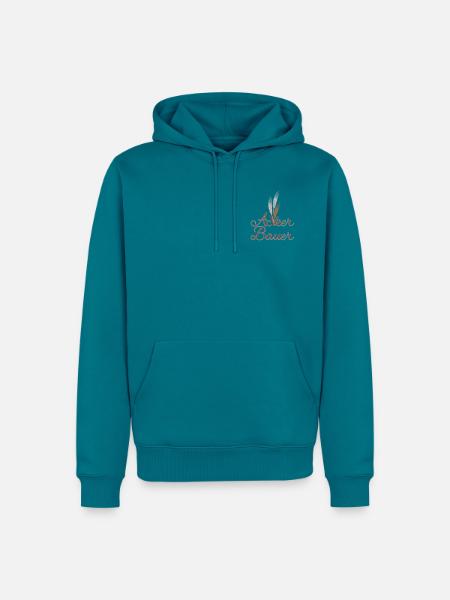 Acker-Bauer - Farben veränderbar - Männer Premium Bio Hoodie - Petrol