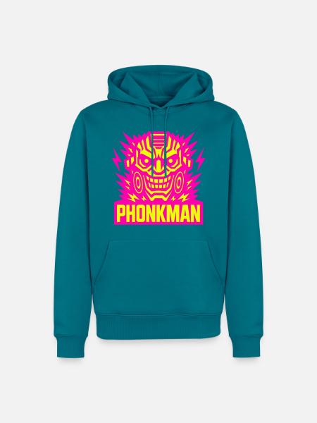 Phonkman! - Männer Premium Bio Hoodie - Petrol