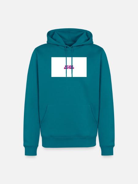 MY_LIVE_MATTERS_- - Männer Premium Bio Hoodie - Petrol