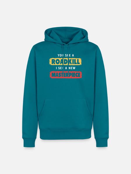 Taxidermie - Männer Premium Bio Hoodie - Petrol