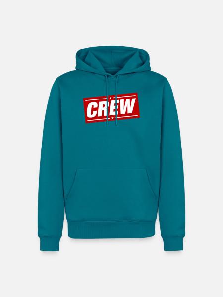 Crew Design - Männer Premium Bio Hoodie - Petrol