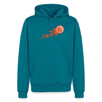 Basketball / Basketball / Basktet-Ball / Sport - Männer Premium Bio Hoodie - Petrol - Vorne