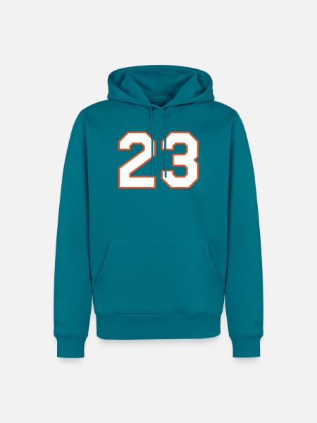 23 Basketball-Legende - Männer Premium Bio Hoodie - Petrol