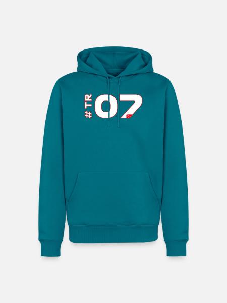 -TR07-2026 - Männer Premium Bio Hoodie - Petrol