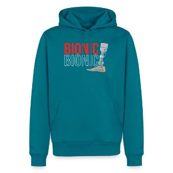 Knie OP Knie Operation - Männer Premium Bio Hoodie - Petrol - Vorne