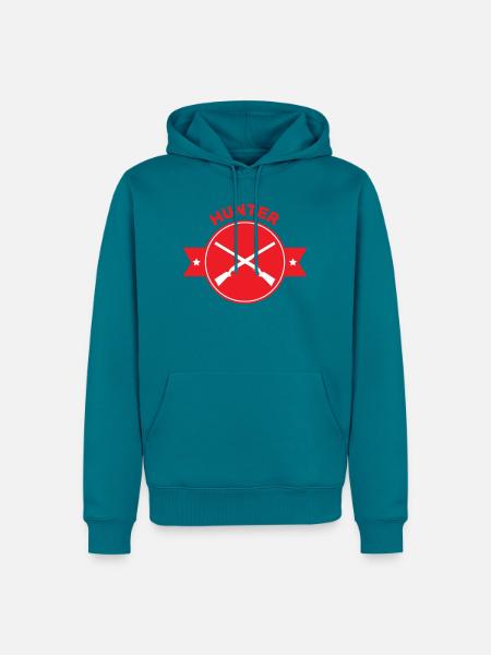 Jagd – Jäger - Männer Premium Bio Hoodie - Petrol