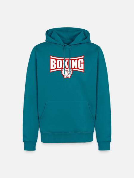 Boxing Boxen - Männer Premium Bio Hoodie - Petrol