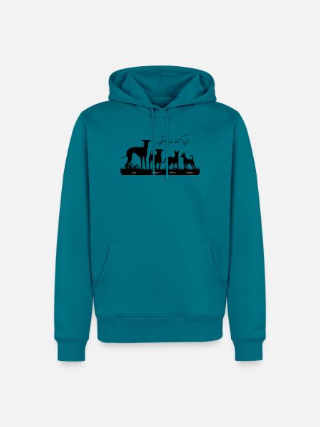 Perros del Sol 4 perros - Männer Premium Bio Hoodie - Petrol