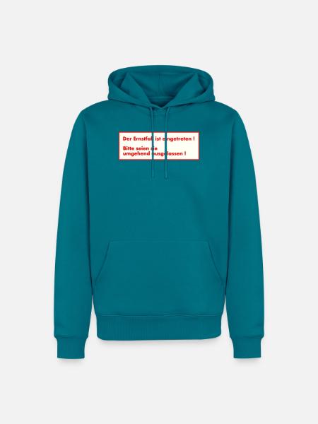 Ernstfall - Männer Premium Bio Hoodie - Petrol