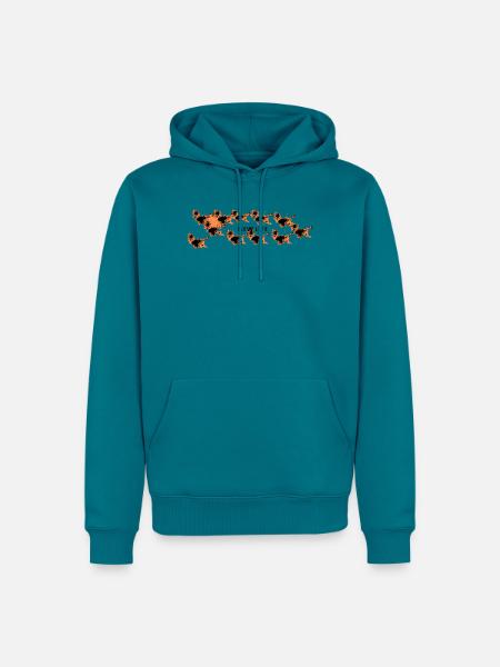 Neues Leben - Männer Premium Bio Hoodie - Petrol