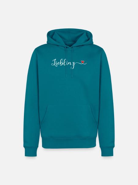 Liebling - Männer Premium Bio Hoodie - Petrol
