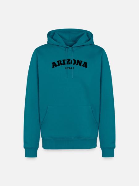 Arizona State - Männer Premium Bio Hoodie - Petrol