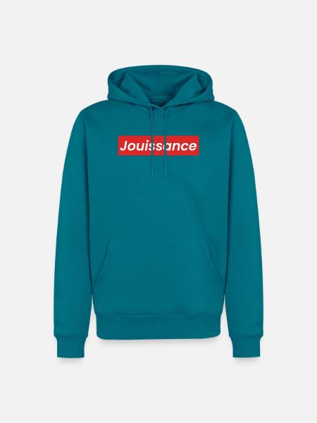 Jouissance Statement philosophie - Männer Premium Bio Hoodie - Petrol
