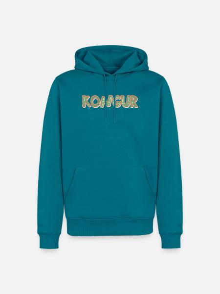 Kongur als Trekking - Männer Premium Bio Hoodie - Petrol