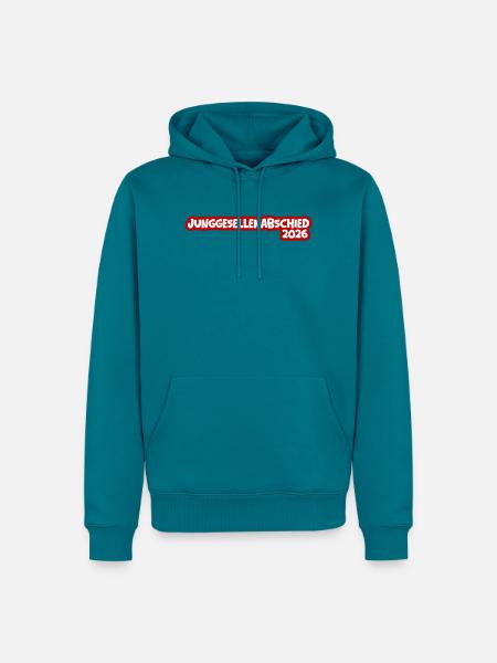 Junggesellenabschied 2026 - Männer Premium Bio Hoodie - Petrol