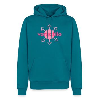 vielseitig - Männer Premium Bio Hoodie - Petrol - Vorne