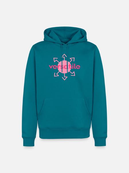 vielseitig - Männer Premium Bio Hoodie - Petrol