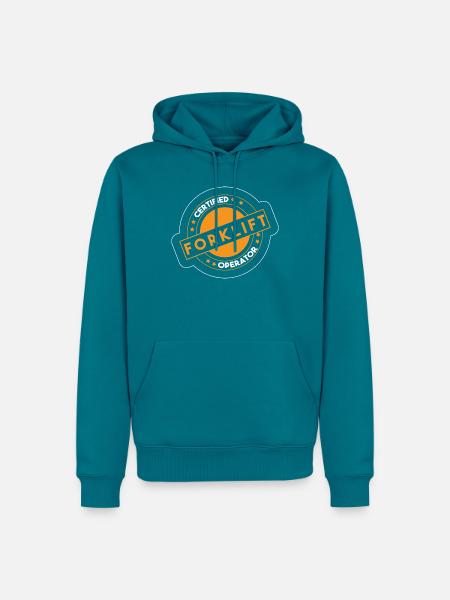Gabelstaplerfahrer - Männer Premium Bio Hoodie - Petrol