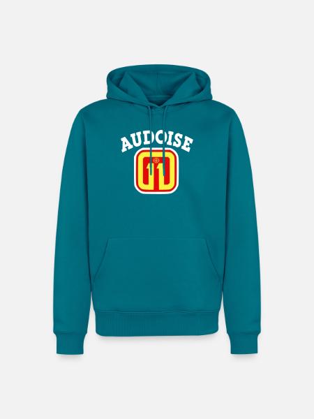 Audoise 11 Logo - Männer Premium Bio Hoodie - Petrol